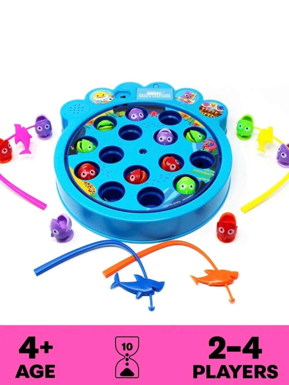Pinkfong Baby Shark Let's Go Hunt Fishing Game - Plays the Baby Shark Song